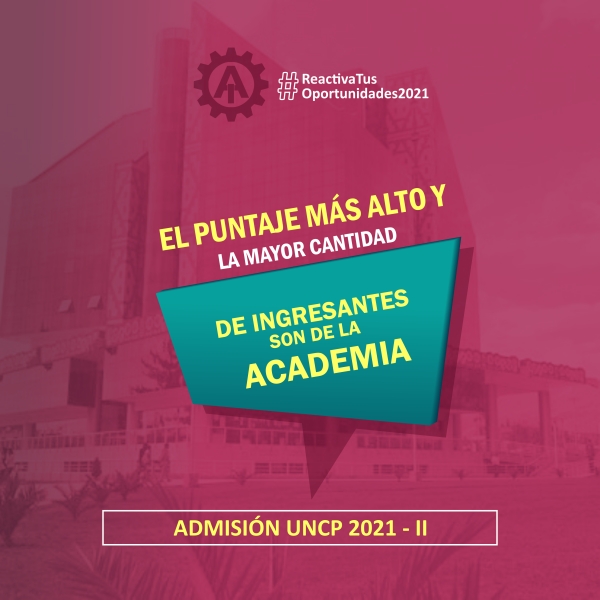 El puntaje m&aacute;s alto y la mayor cantidad de ingresantes UNCP